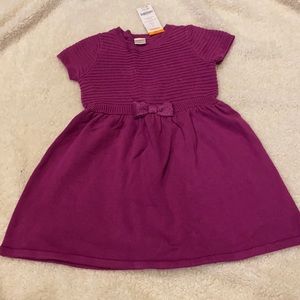 Gymboree purple sparkle sweater dress 5T